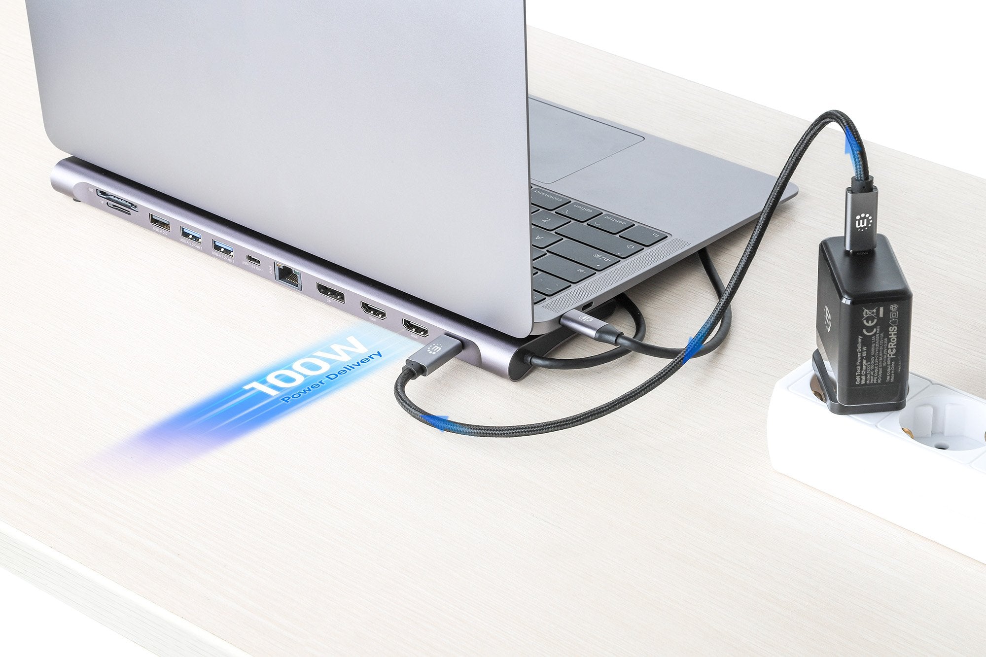 Manhattan Dockingmation 12-In-1 4k 1xhdmi 2xdp 3xusb-A