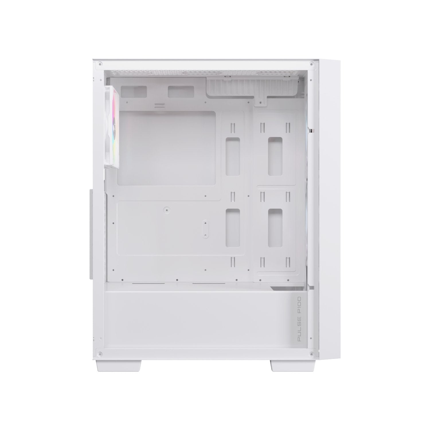 Caja Atx Semitorre Einarex P100 Rgb Blanca 3 Fans Excs-Pl-100r-W
