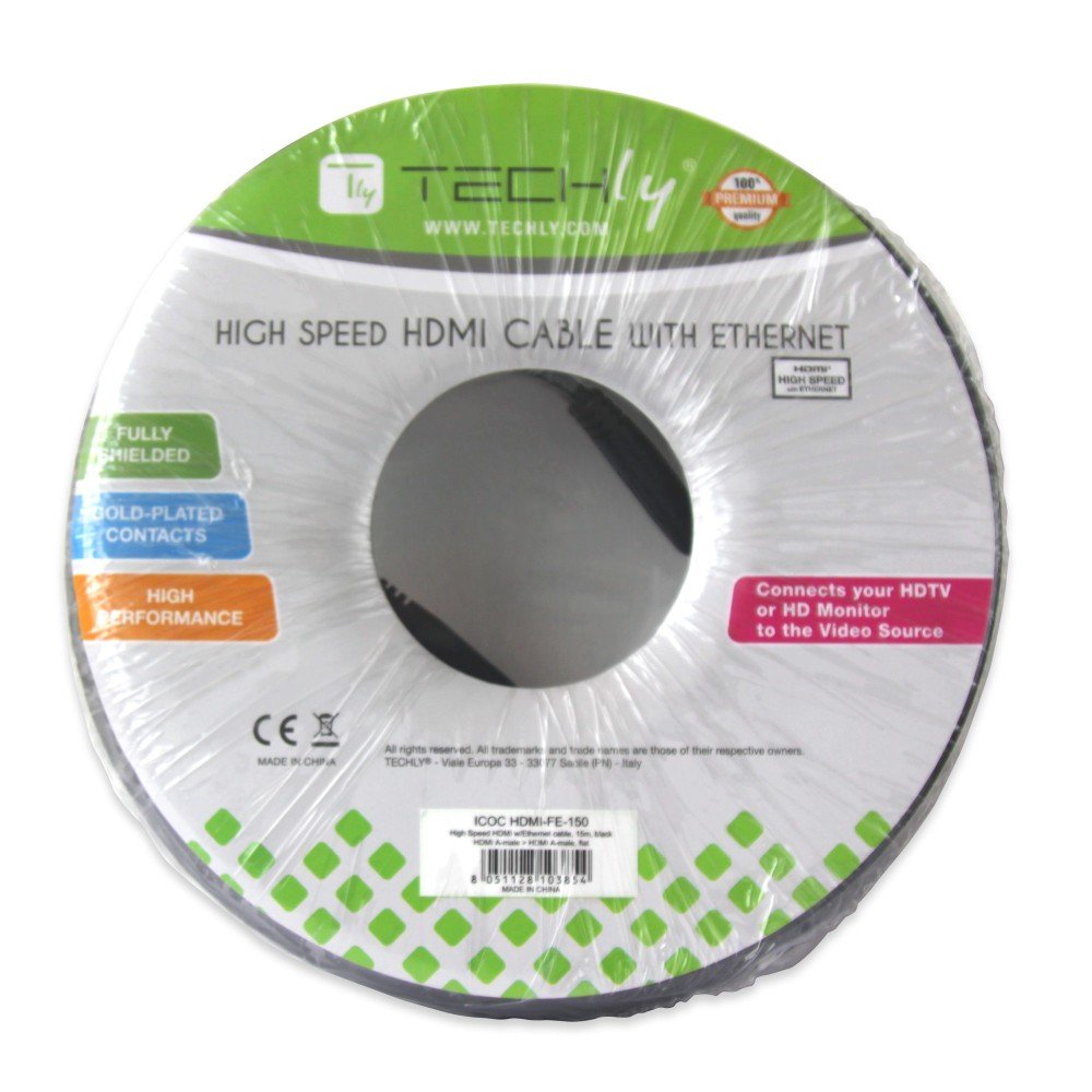 Techly 10.0m Hdmi M/M Cable Hdmi 10 M Hdmi Tipo A (Estándar) Blanco