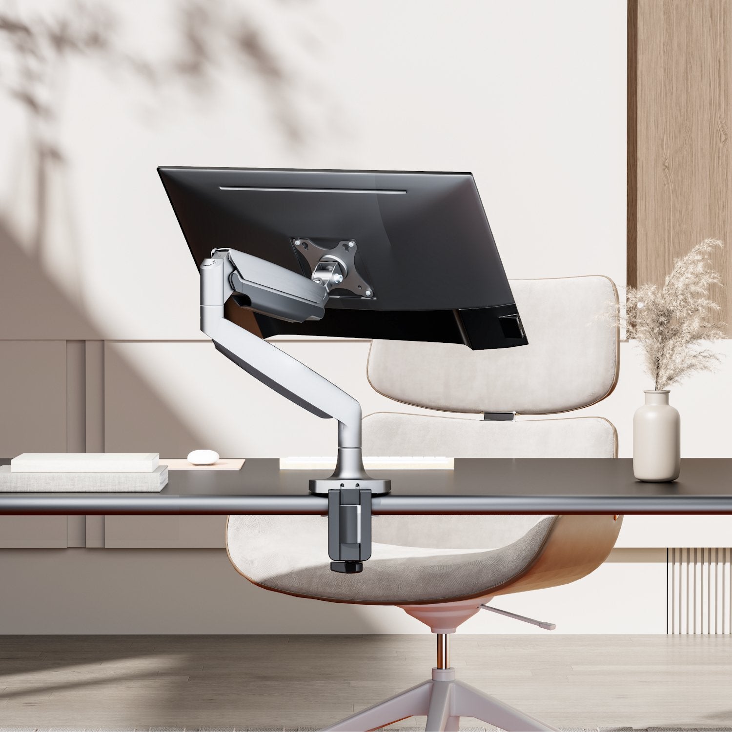 Soporte Mesa Monitor Ewent Ew1527 Hasta 45" Max.15kg 1 Brazo Plata