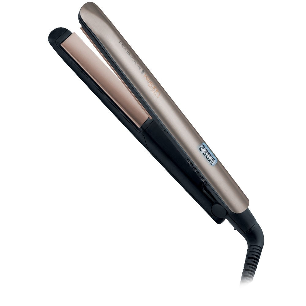EAN 4008496938438 - Remington S8540 Utensilio de peinado Plancha de pelo Vapor Negro, Bronce 1,8 m imagen 1