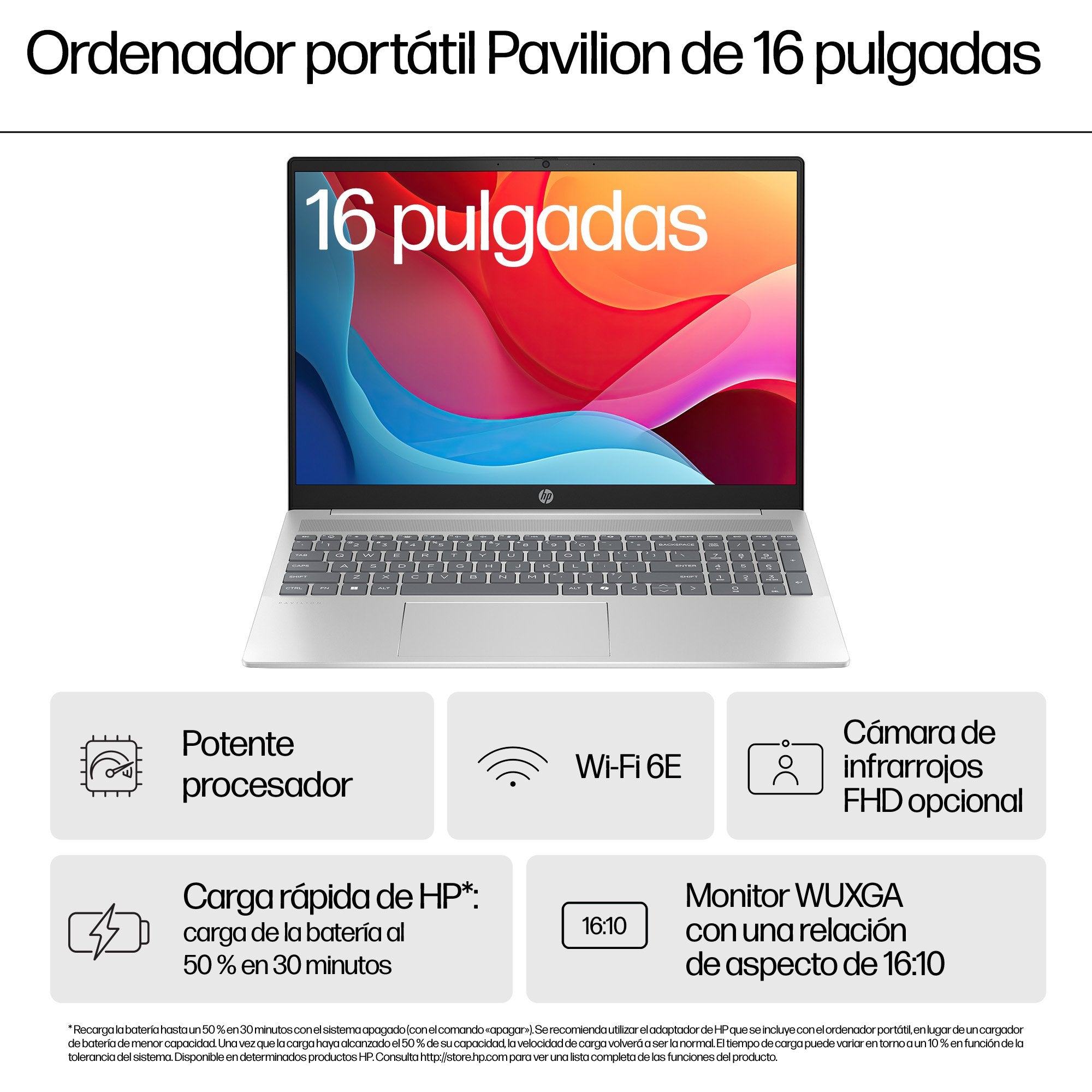 Portátil Hp Pavilion 16-Ag0005ns Ryzen 7 8840u 16gb 1tb Ssd 16' Win11