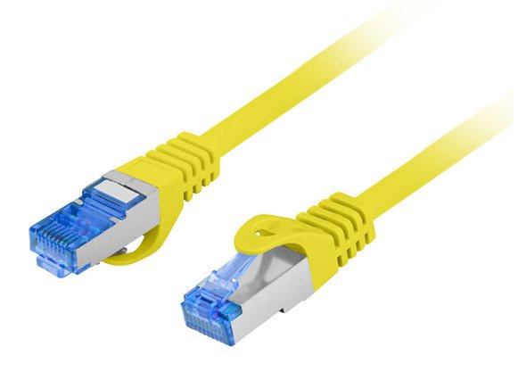 EAN 5901969424645 - Lanberg PCF6A-10CC cable de red Amarillo 0,5 m Cat6a S/FTP (S-STP) imagen 1