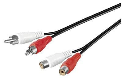 Microconnect 2xrca/2xrca 10m Cable De Audio Negro