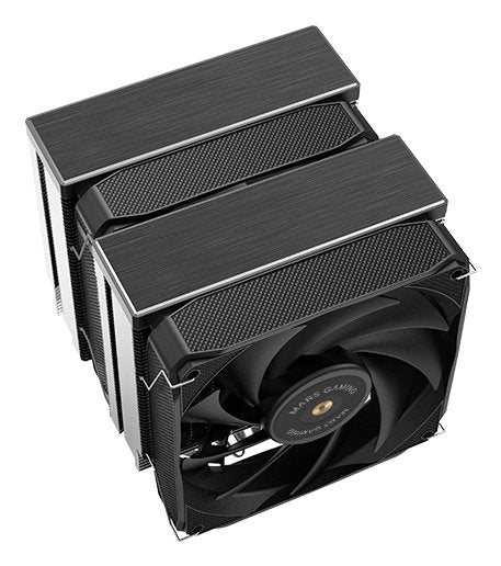 Ventilador Universal A-Rgb Mcpu-Xu6 Negro Mars Gaming Intel Lga 2066 /2011 /1700 /1200 /1156 /1155 /1151 /1150 /1366 / Amd Am5 /Am4 /Am3+ /Am3 /Am2+ /Am2 /Fm2/ Fm1/ 6 Heatpipes Por Radiador/ Tdp Hasta 350w