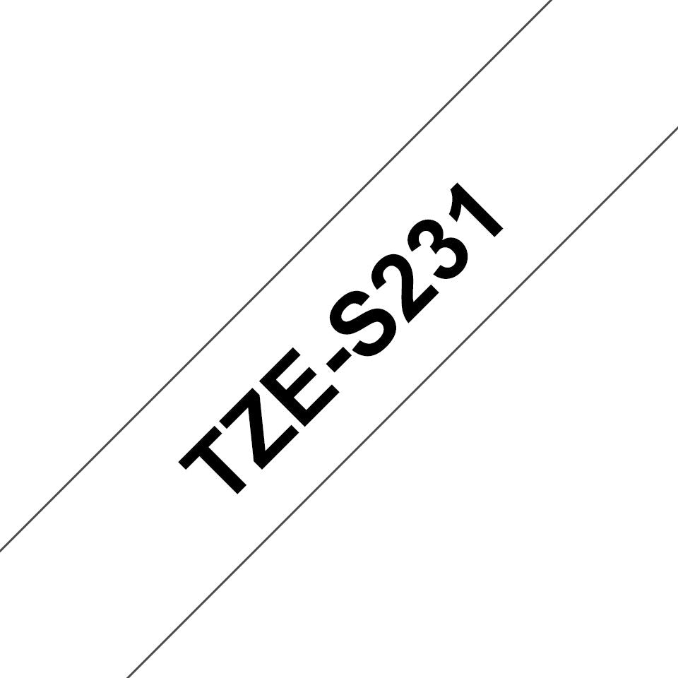 EAN 5715063121085 - Brother TZE-S231 cinta para impresora de etiquetas Negro sobre blanco TZ imagen 1