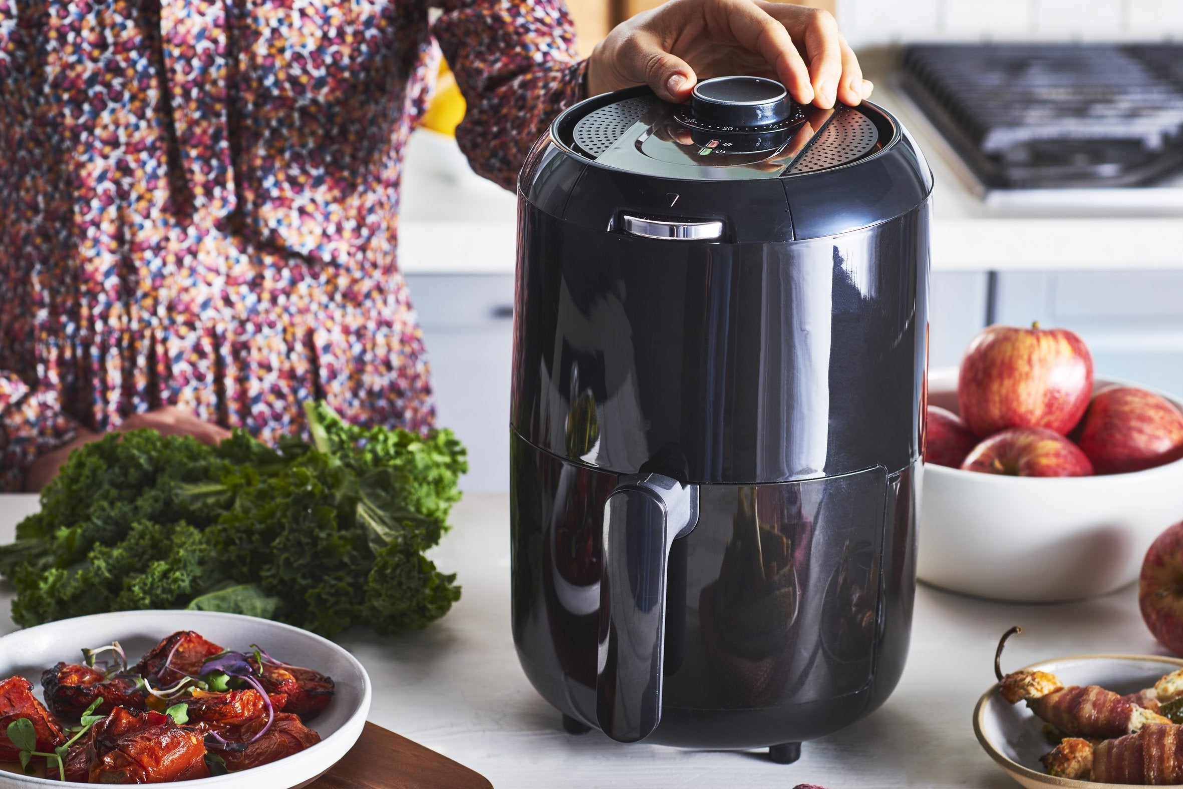 Freidora De Aire Tefal Ey1018 Caliente Frío, Negro