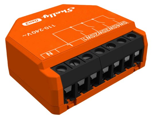 EAN 3800235261828 - Shelly i4 Gen3 alimentación del relé Naranja imagen 1
