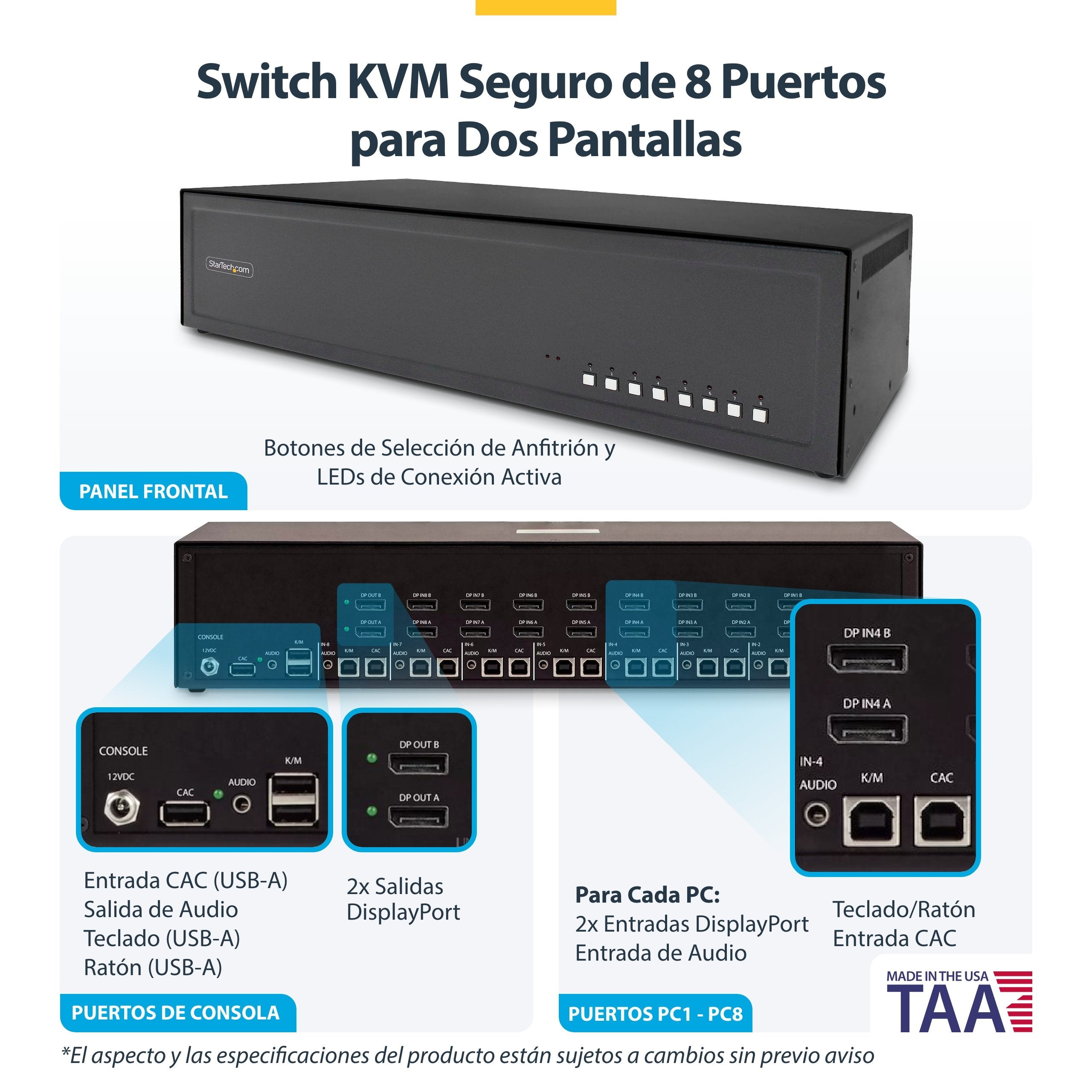 Startech.Com Kvm-Switch - Sicher - 8 X Kvm