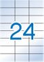 Apli Etiquetas Translucidas Resistentes Intemperie 70.0 X 37.0mm 100 Hojas