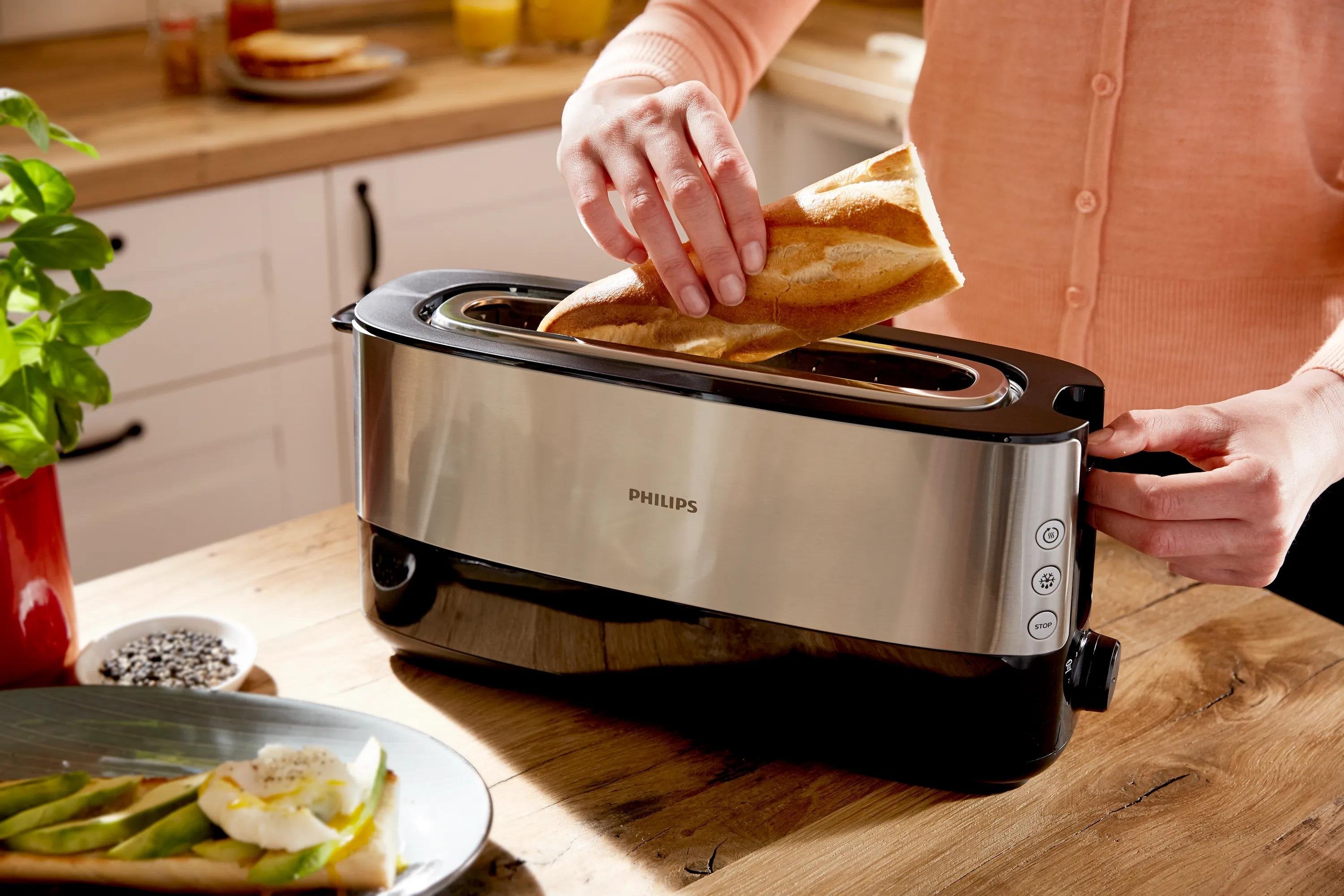 EAN 8710103821083 - Philips Viva Collection HD2692/90 tostadora 8 1 rebanada(s) 950 W Negro, Metálico imagen 4