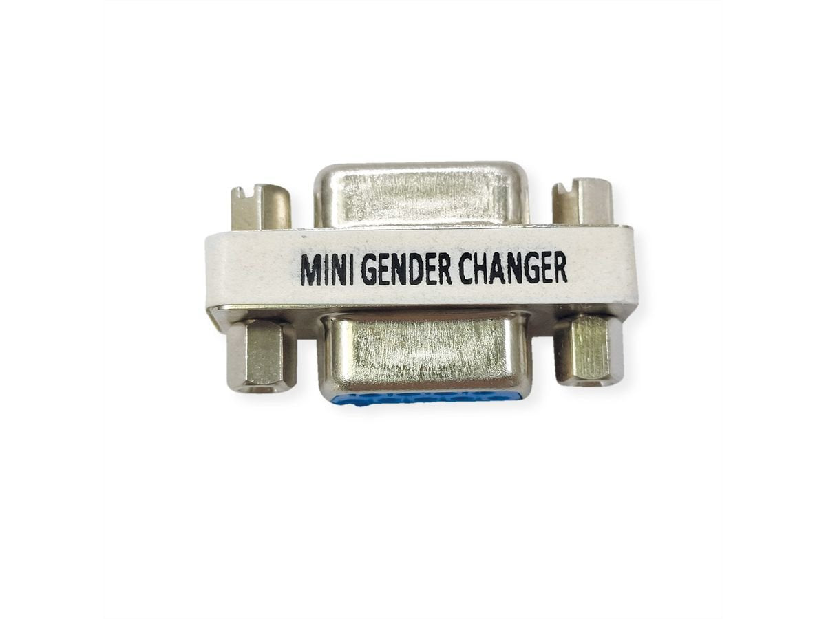 Value Mini Gender Changer, 9pol. Buchse-Buchse
