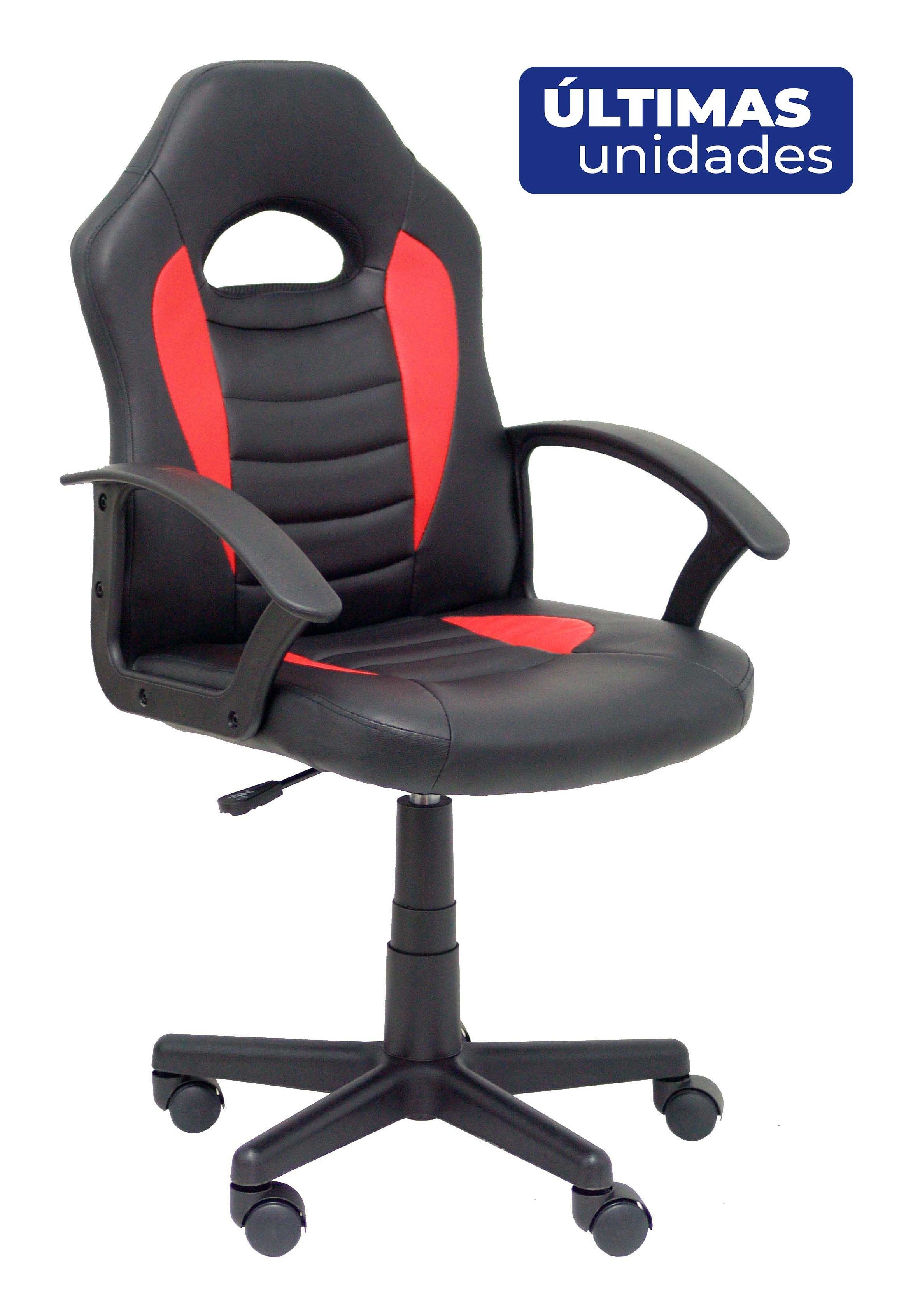 Silla Gaming Mohedas Similpiel Negro Y Roj