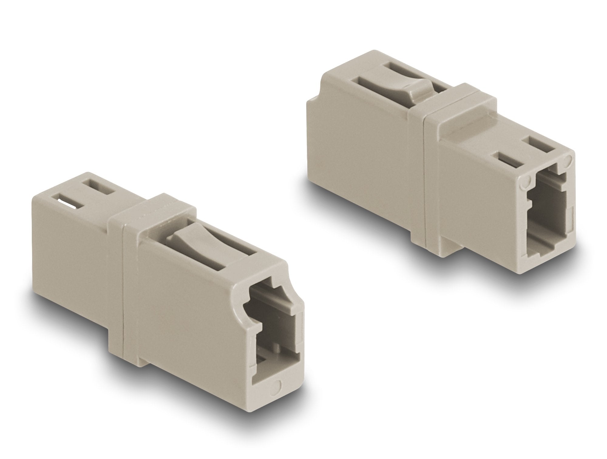 Delock 87986 Acoplador De Fibra Óptica Lc Simplex Hembra A Lc Simplex Hembra Om1/Om2 Beige