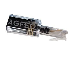 Agfeo 6100462 Teléfono Divisor Negro, Transparente