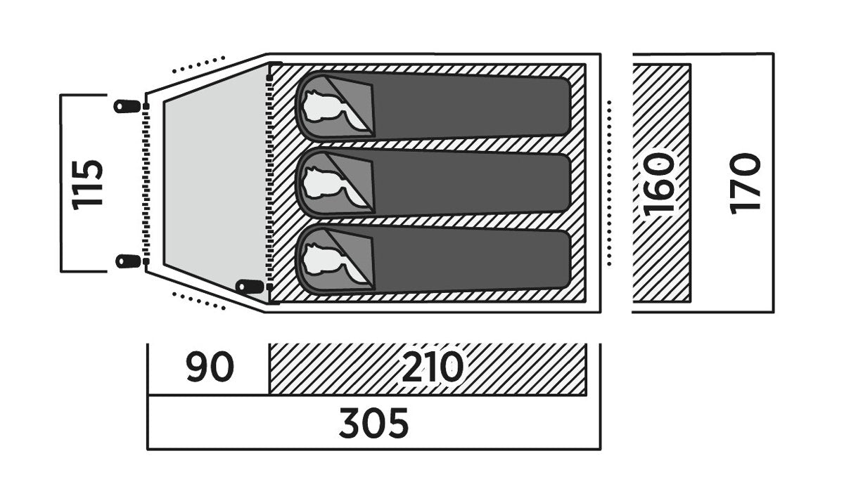 EAN 5709388144690 - Easy Camp Setesdal 3 Verde Tienda de cúpula/iglú imagen 6