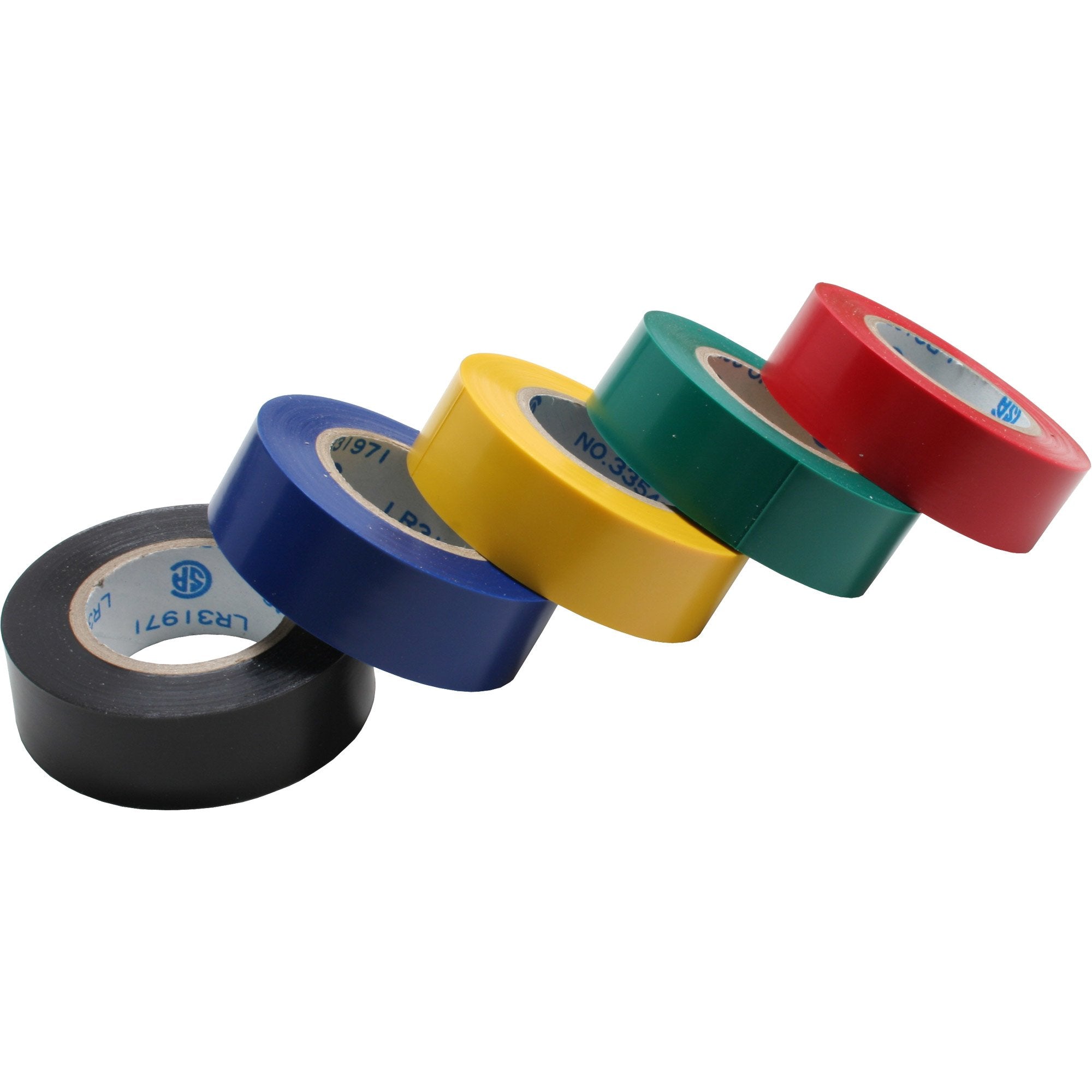 Paquete De 5 Cintas Aislantes Inline De 18 Mm X 9 M, Varios Colores