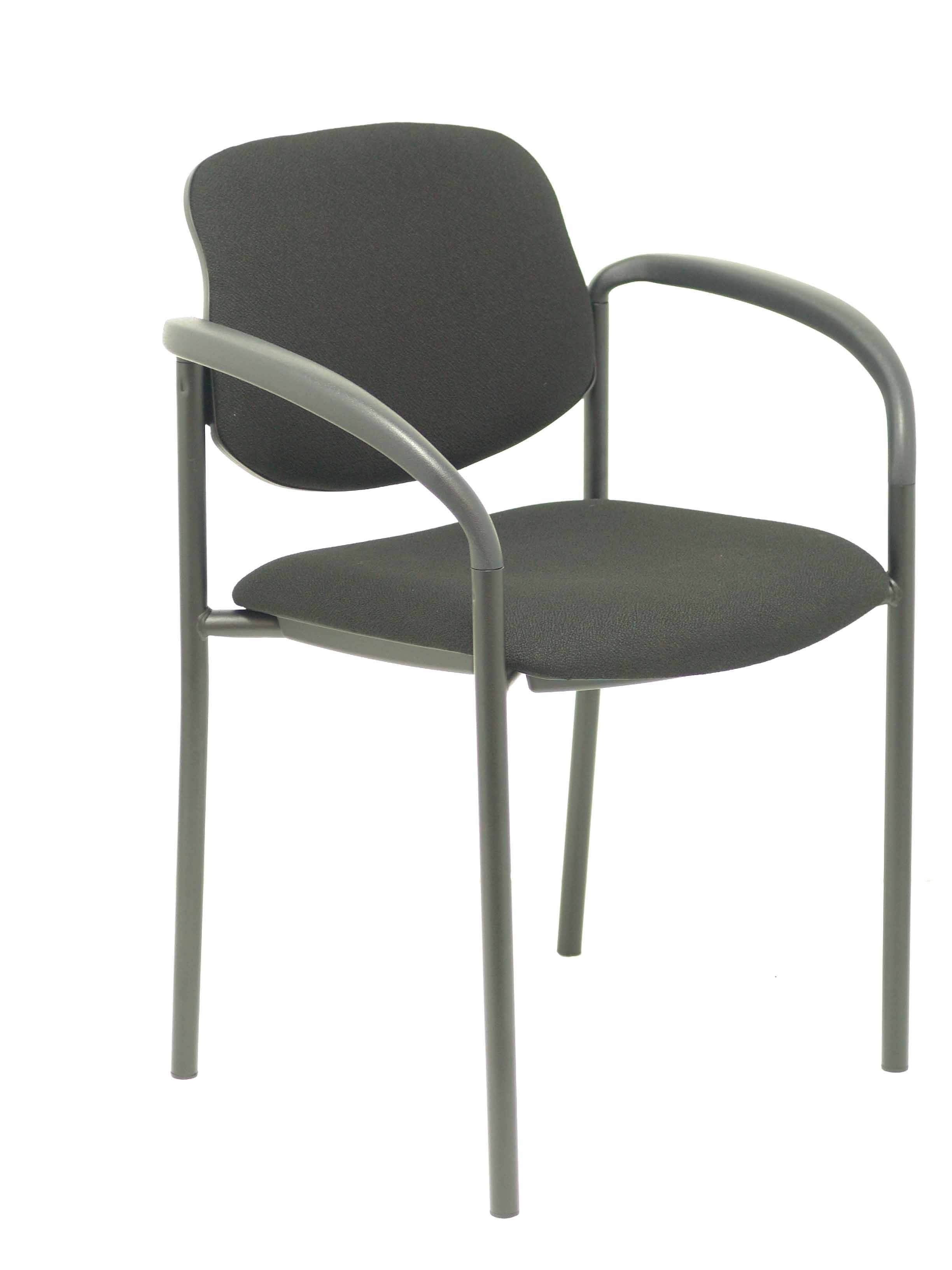 Silla Fija Villalgordo Bali Negro Chasis Negro Co