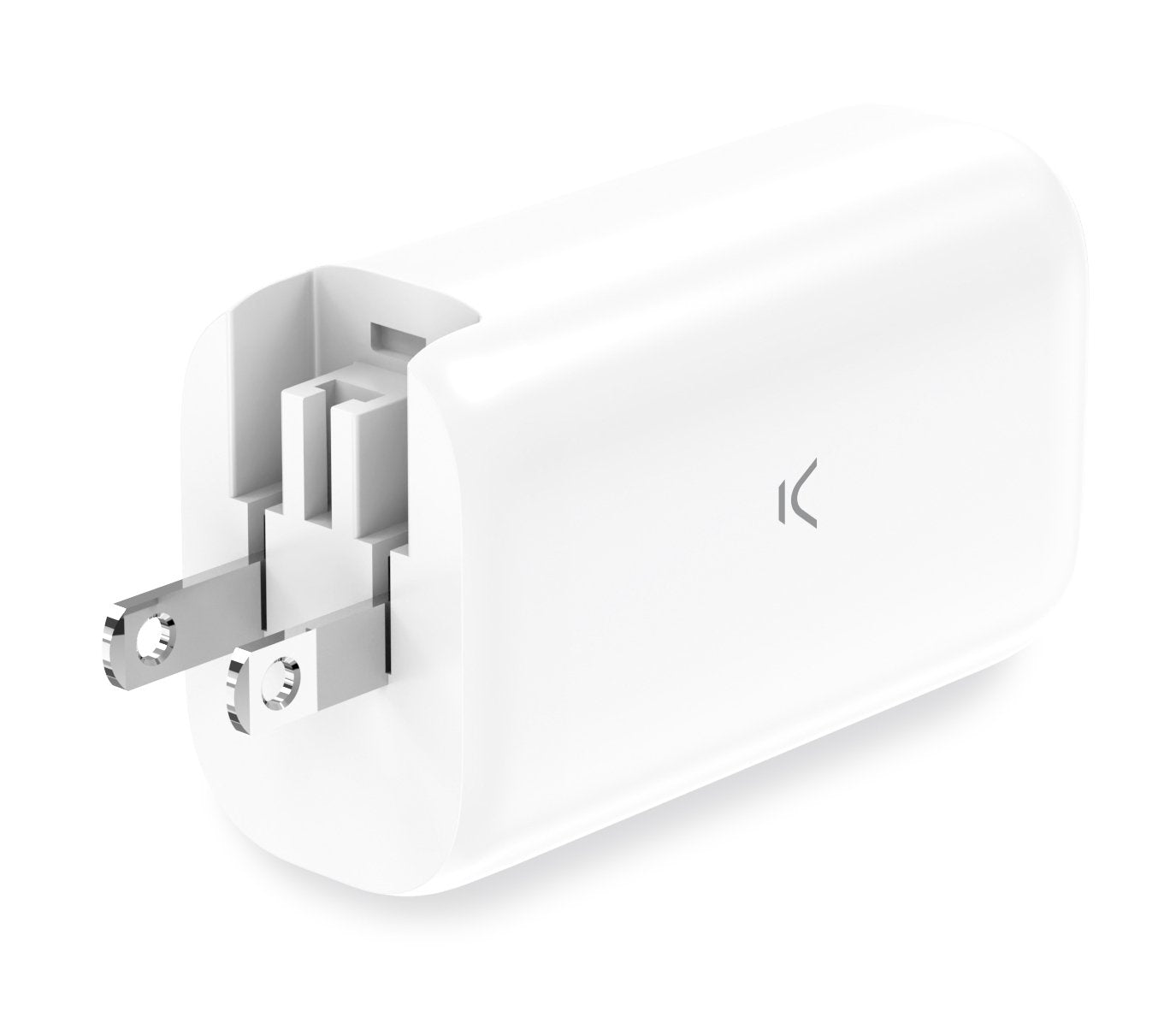 Ksix Gan Blanco Cargador De Red Multipuerto 65w Pps, Power Delivery, Carga Ultra Rápida