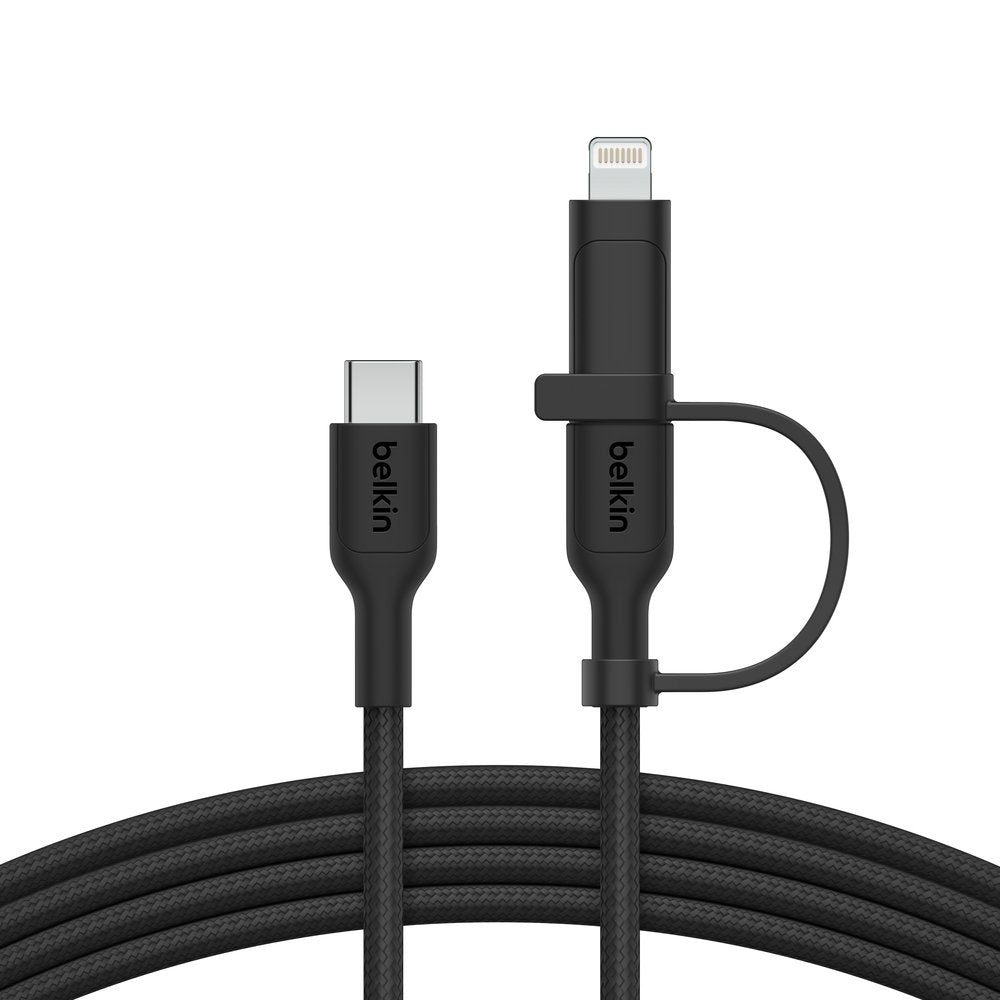 Cable Belkin Boost Charge 2-In-1 Usb-C/Lig.1,5m Wh.Cac003hq1.5mbk