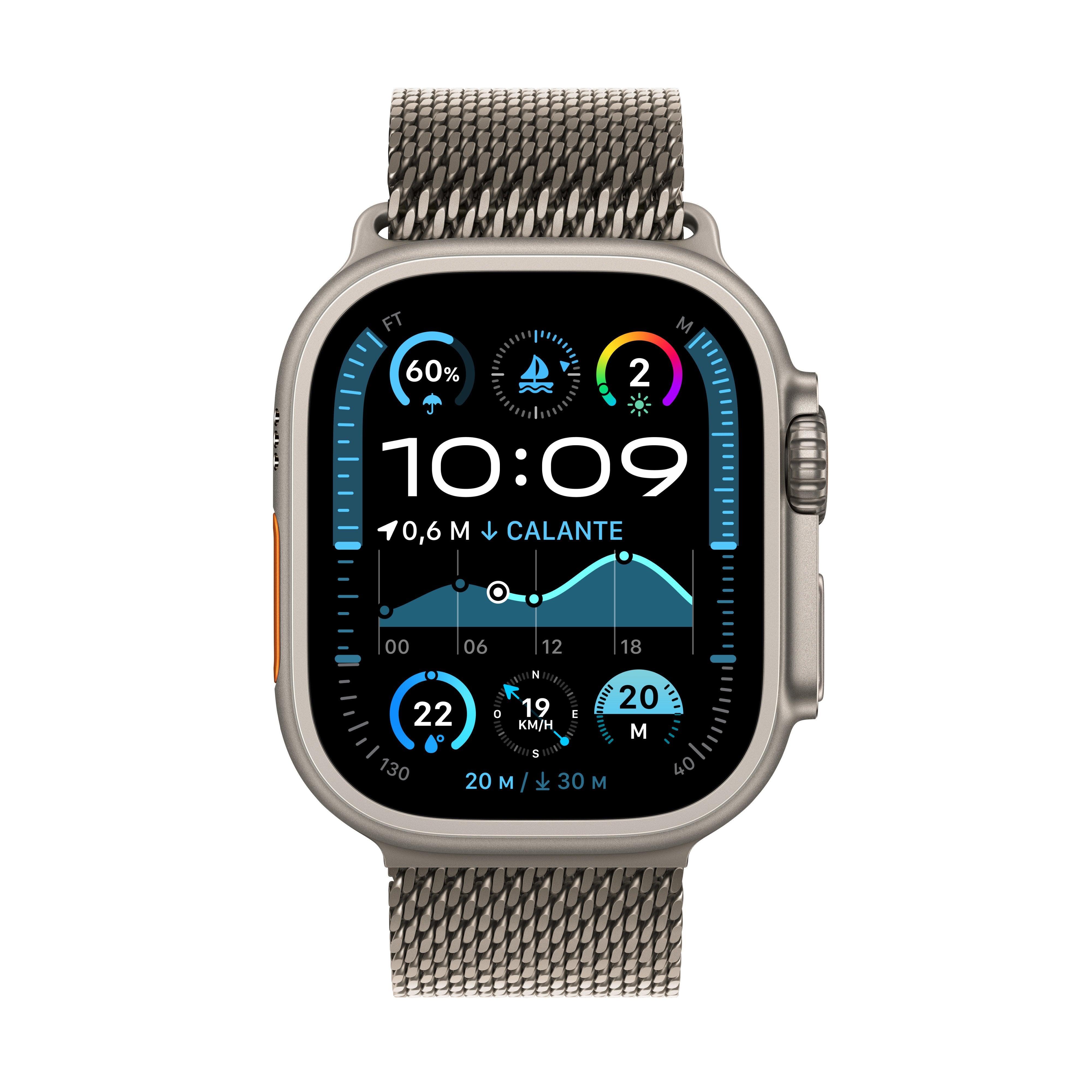 EAN 0195949587887 - Apple Watch Ultra 2 OLED 49 mm Digital 410 x 502 Pixeles Pantalla táctil 4G Titanio GPS (satélite) imagen 2