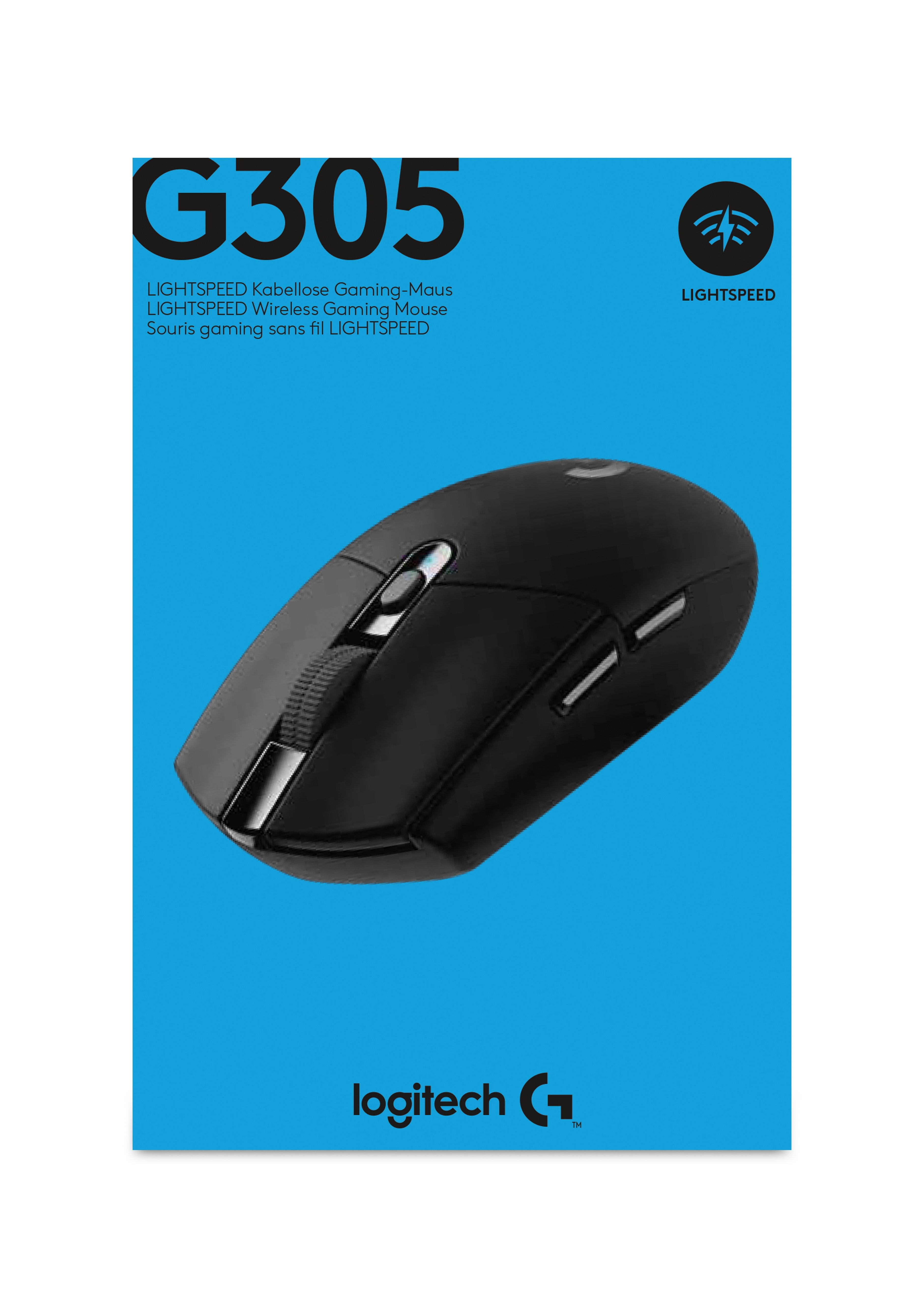 Logitech Raton Optico G305 Inalambrico 12000 Dpi Mano Derecha Negro 910-005282