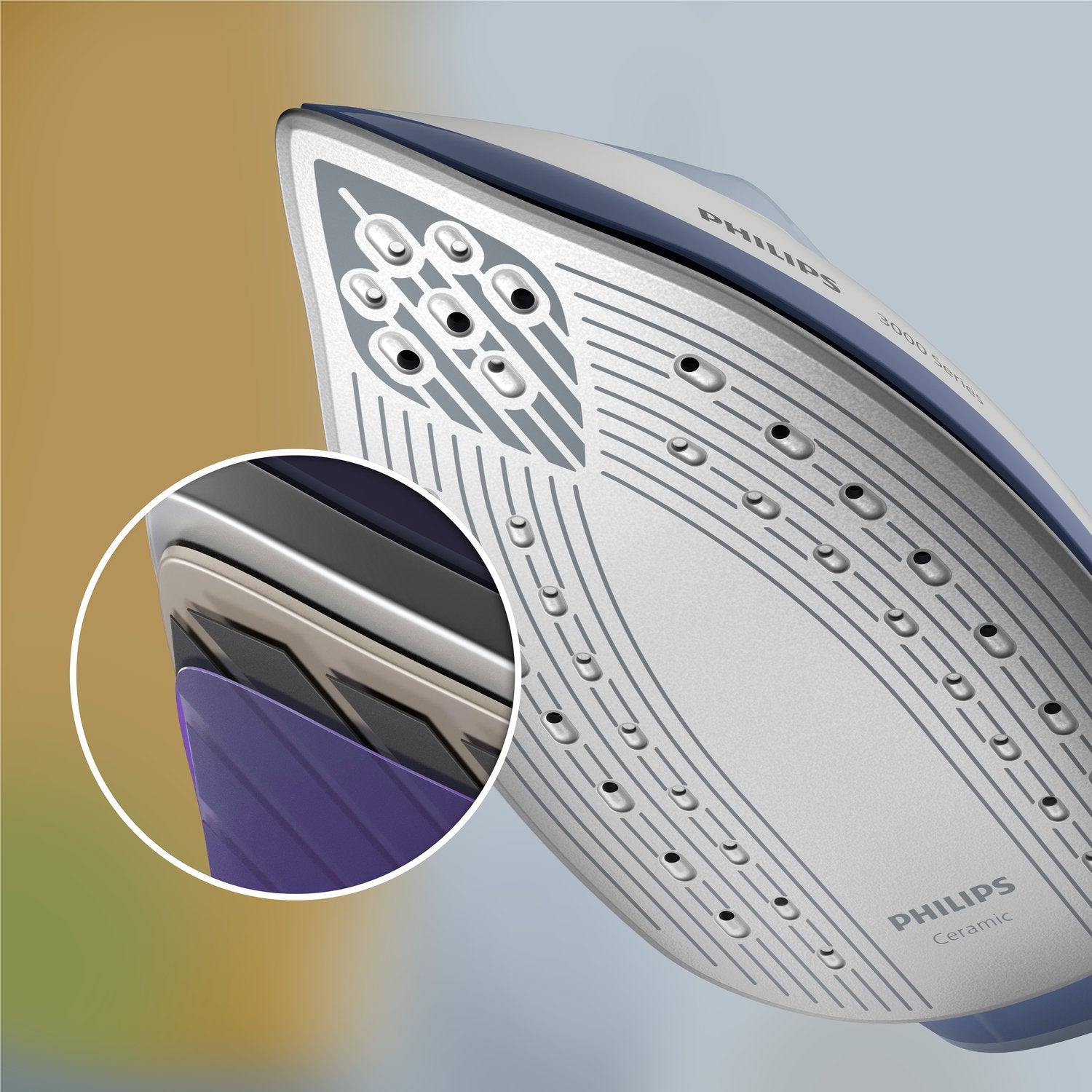 EAN 8720389029479 - Philips 3000 series PSG3000/20 estación plancha al vapor 2400 W 1,4 L Suela de cerámica Azul, Blanco imagen 3