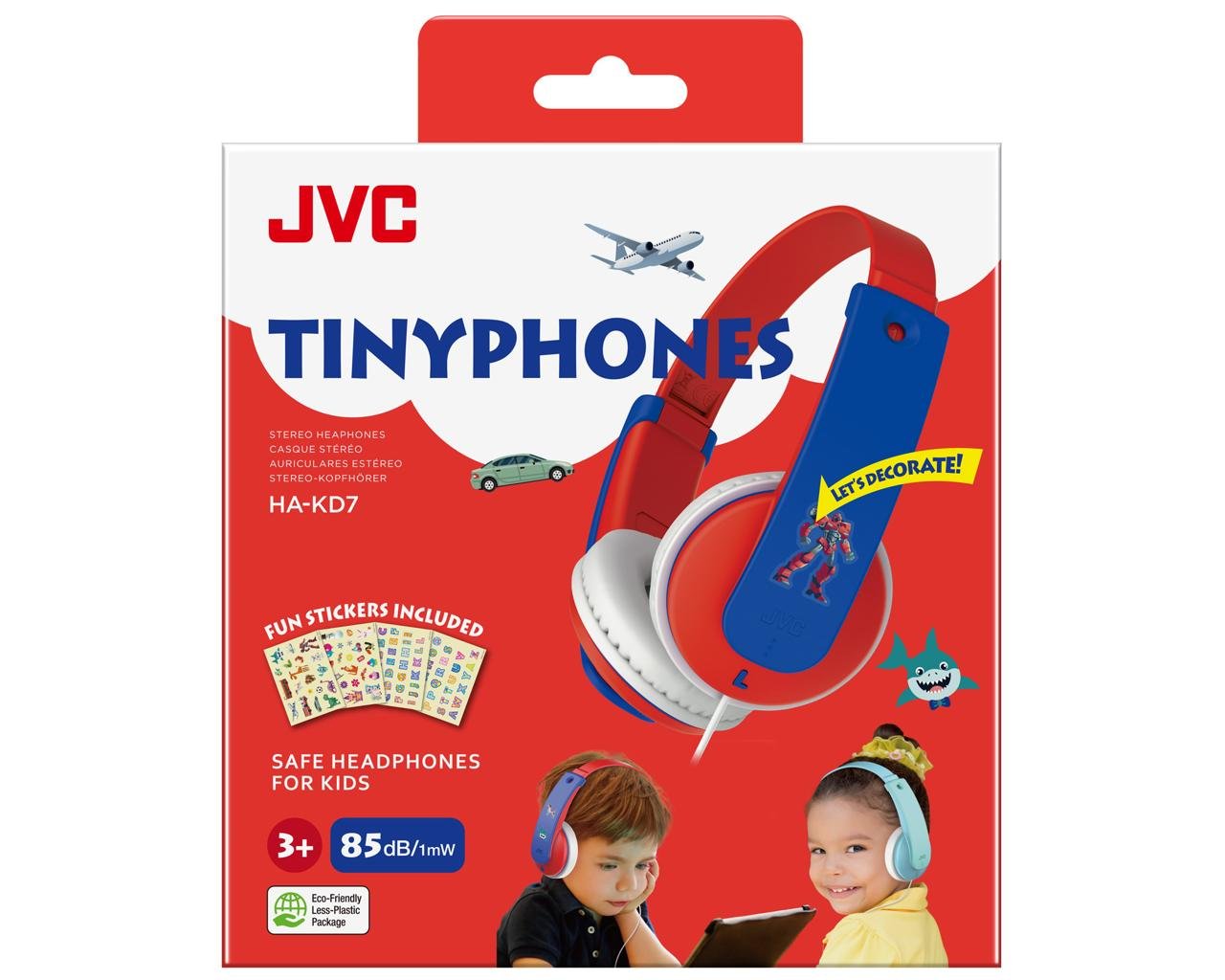Tinyphones Ha-Kd7 Wired Headphones Red/Blue