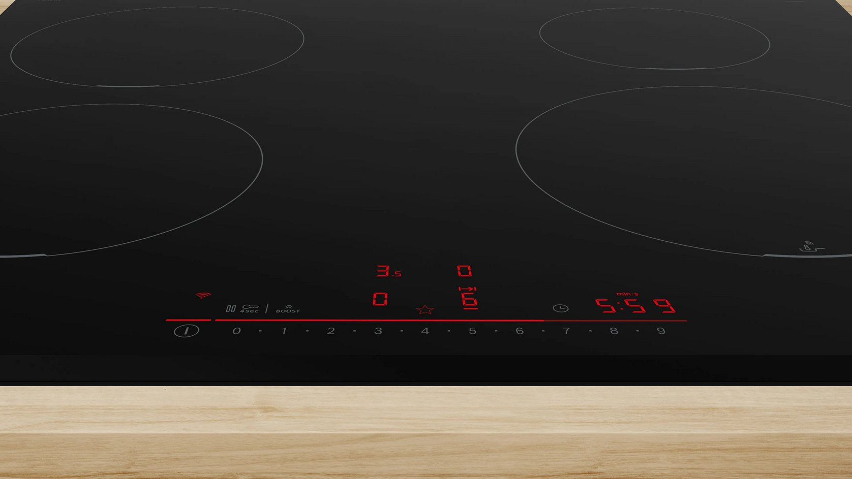 EAN 4242005393893 - Bosch Serie 6 PIE631HB1E hobs Negro Integrado 60 cm Con placa de inducción 4 zona(s) imagen 2