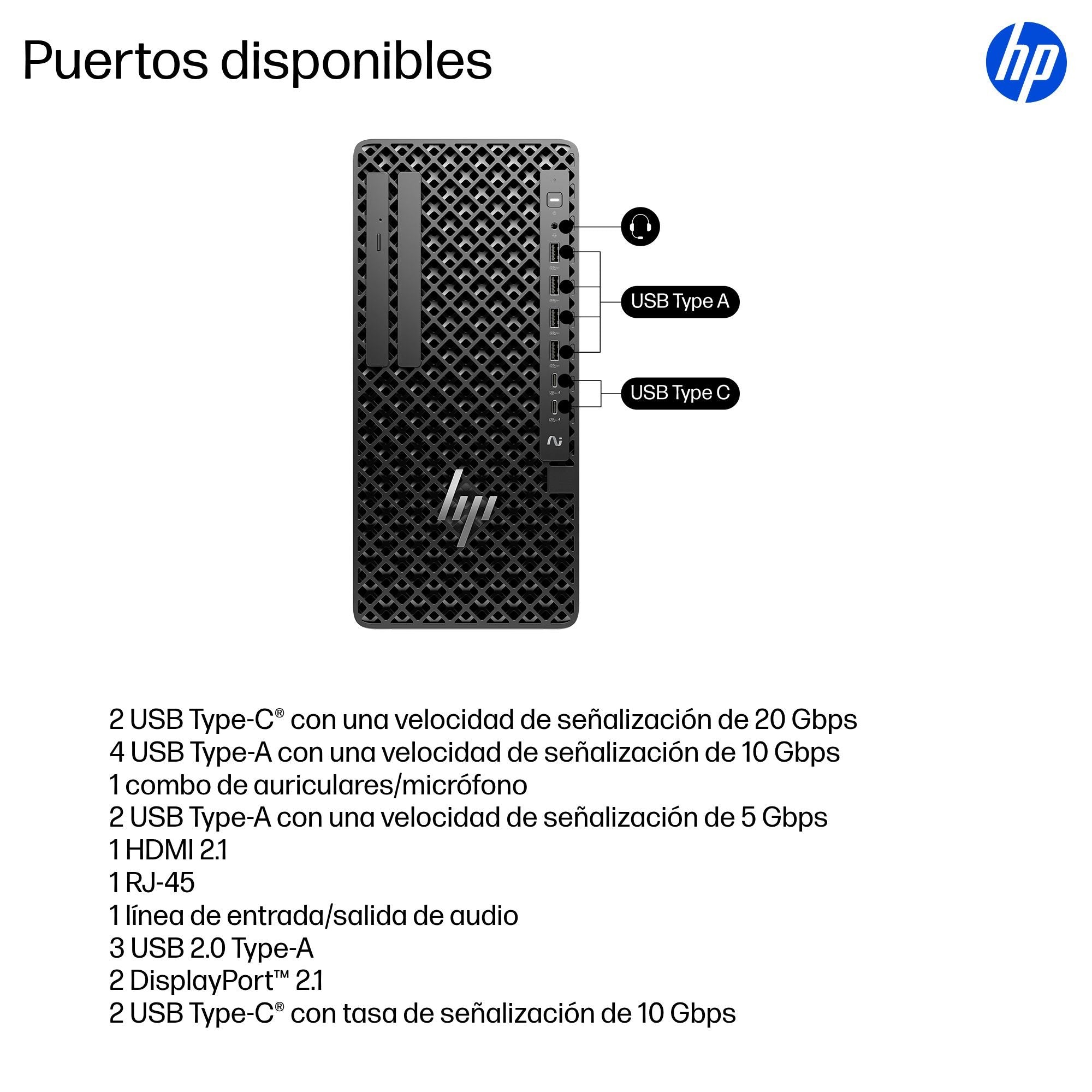 EAN 0826581352327 - HP None Intel Core Ultra 7 265 32 GB DDR5-SDRAM 1 TB SSD NVIDIA GeForce RTX 5060 Windows 11 Pro Torre Pue imagen 4