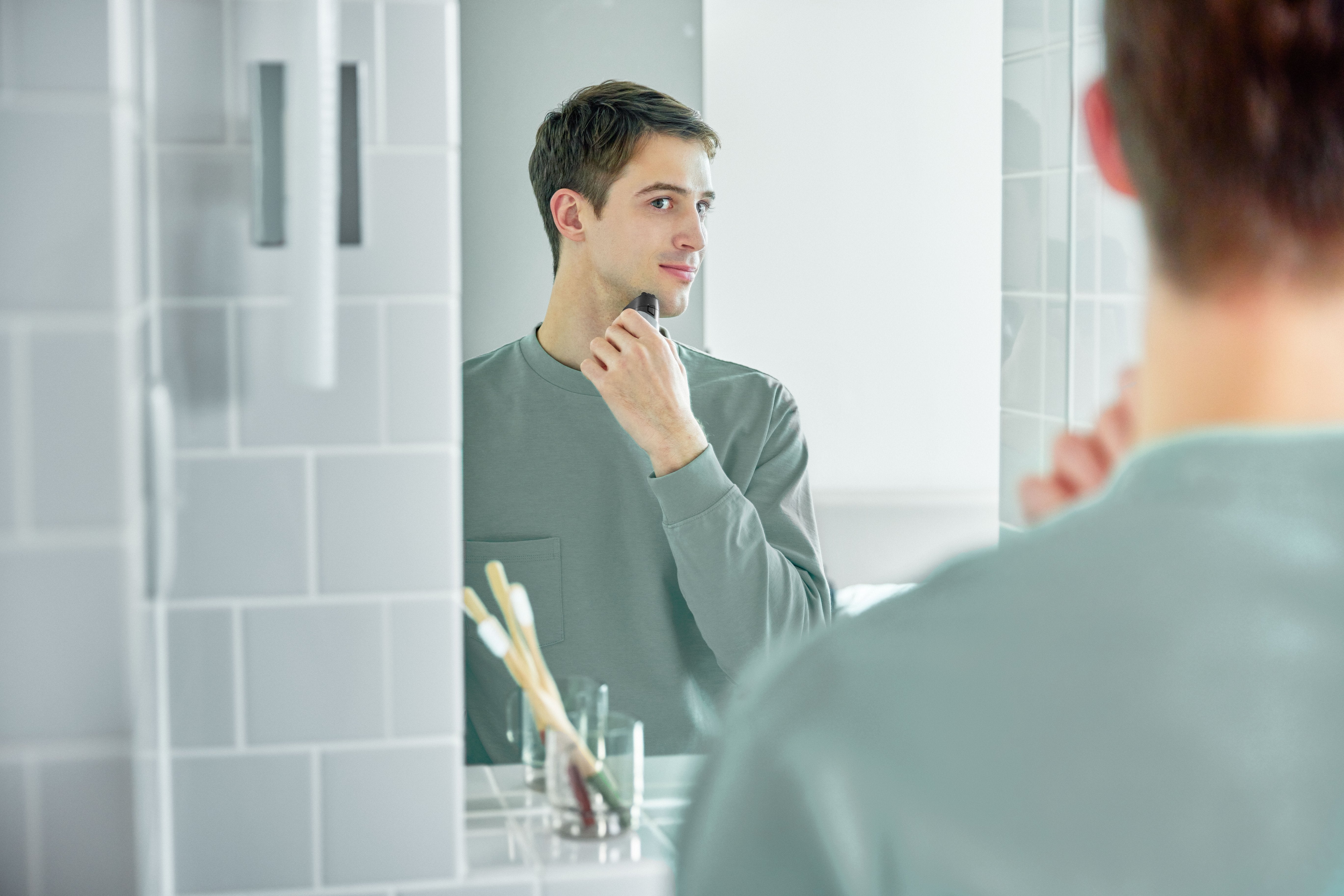 Afeitadora Panasonic Es-Cm3bks503 De Láminas Negro, Plata