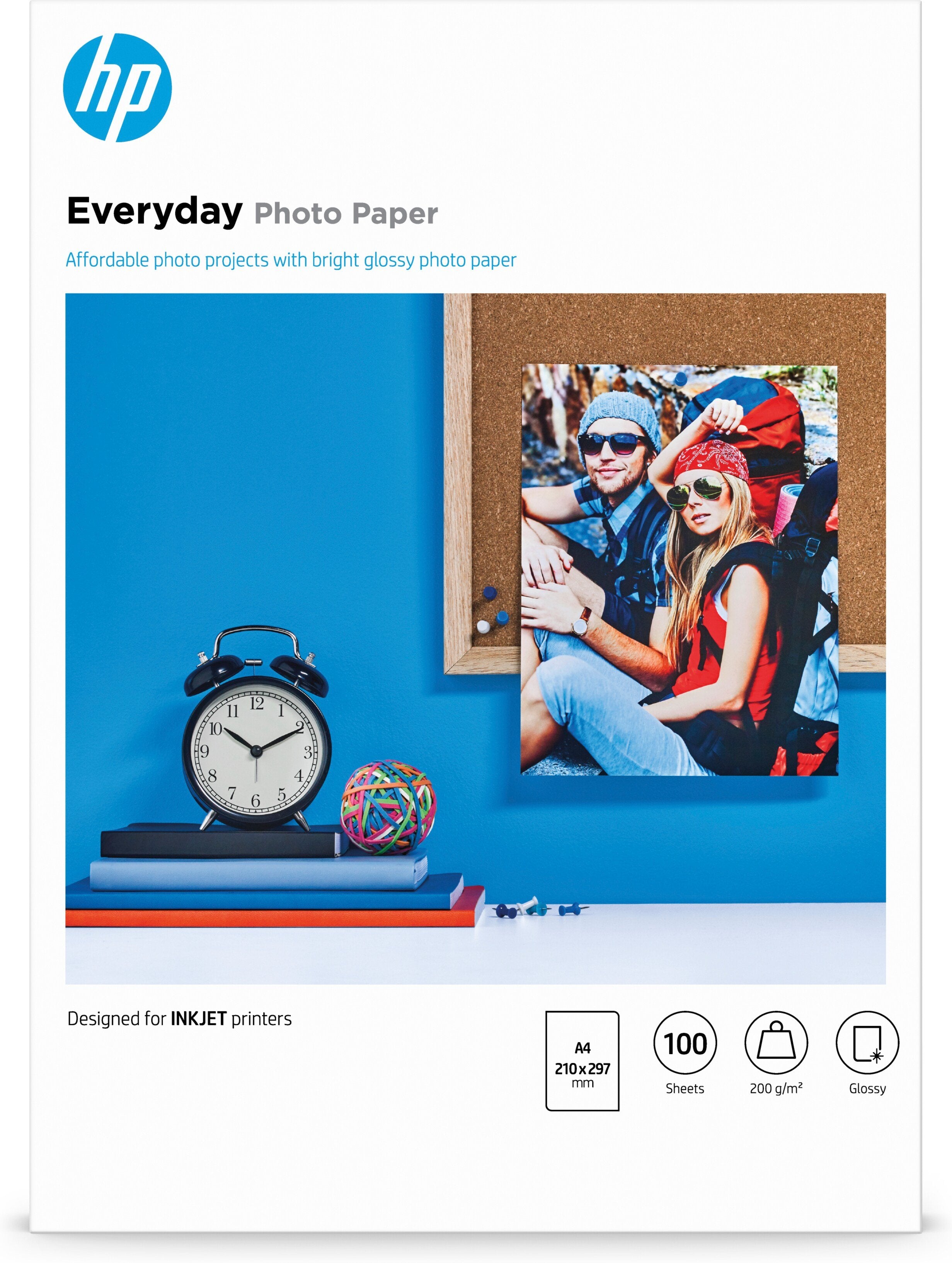 Papel Fotográfico Hp Everyday Q2510a Din A4 200g 100 Hojas