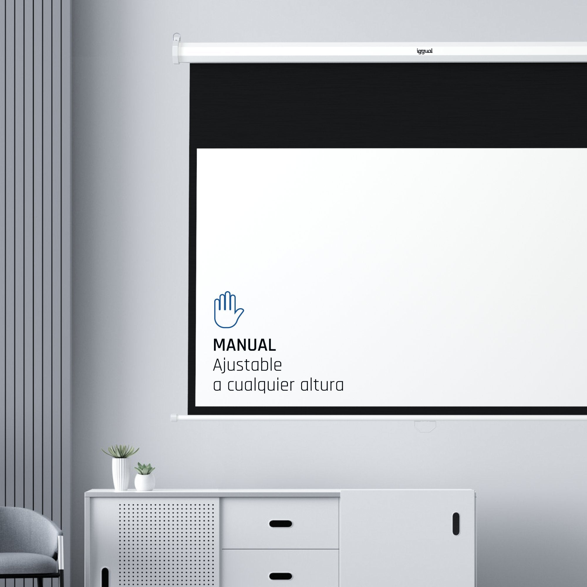 Pantalla De Proyección Iggual Psims159 182,9 Cm (72") 16:9