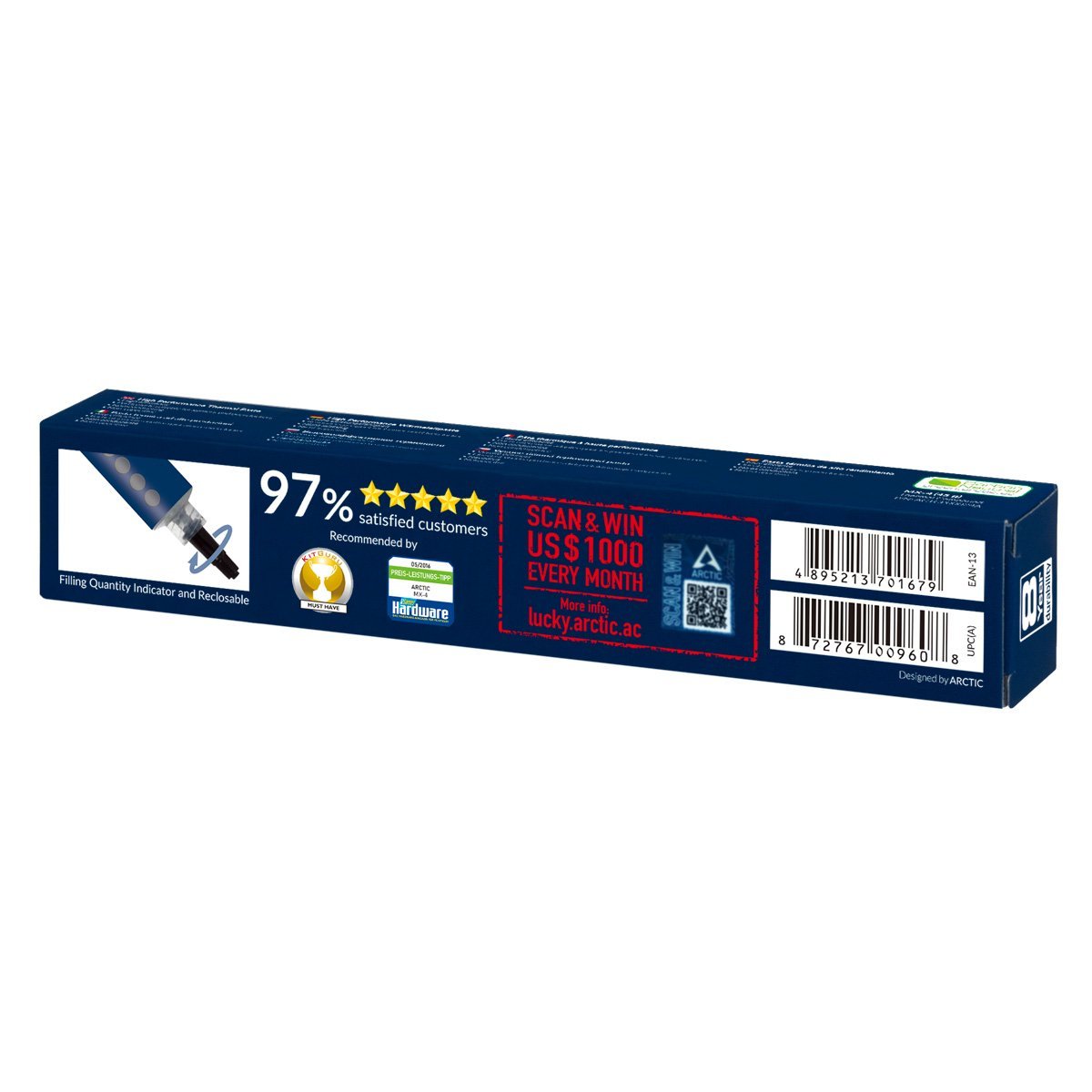 EAN 4895213701679 - ARCTIC MX-4 compuesto disipador de calor Pasta térmica 8,5 W/m·K 45 g imagen 3