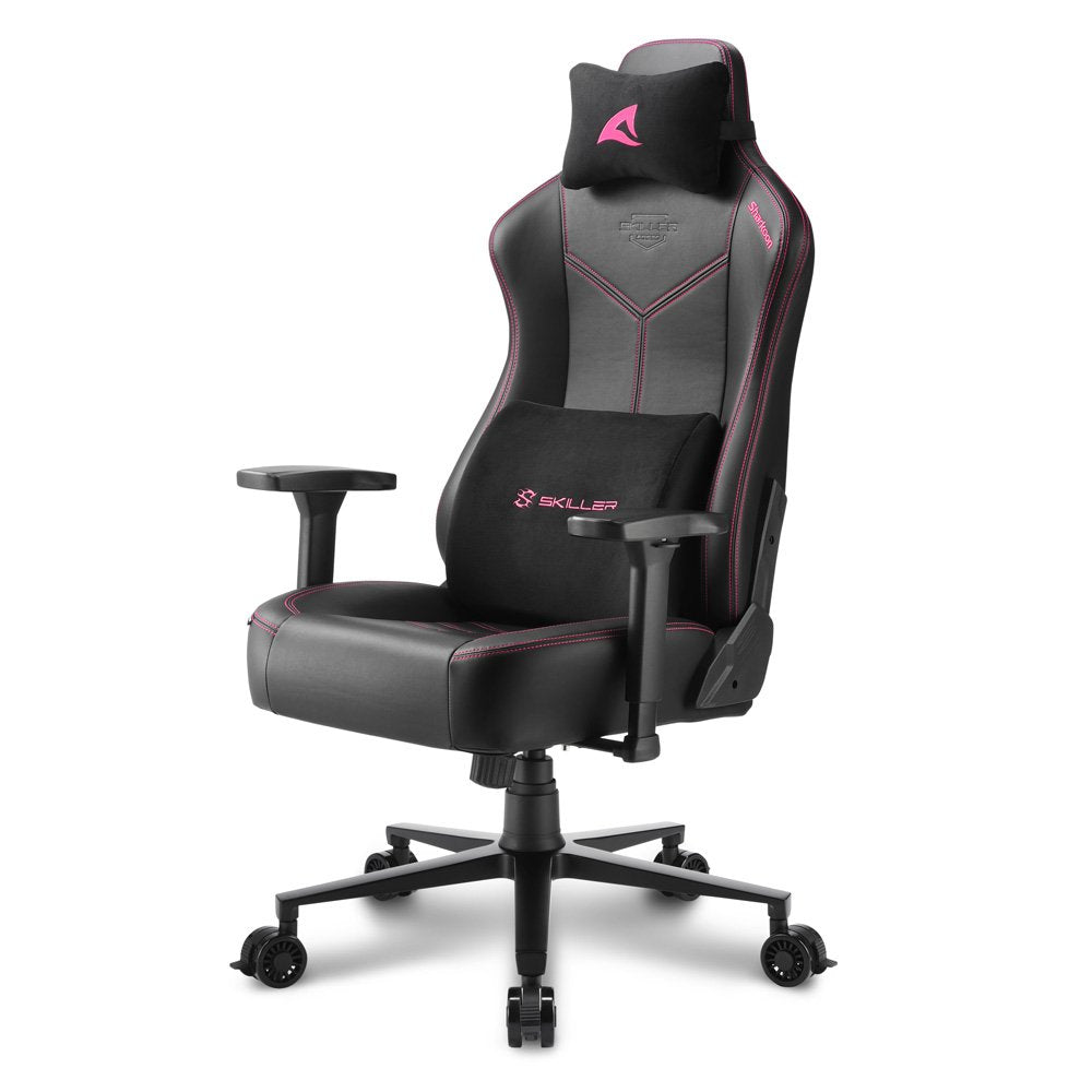 EAN 4044951034819 - Sharkoon SGS30 Silla para videojuegos universal Asiento acolchado tapizado Negro, Rosa imagen 6