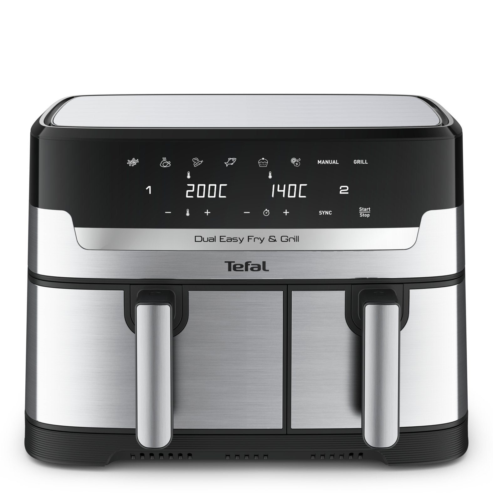 Freidora Tefal Ey905d De Aire Caliente Acero Fino/Negro