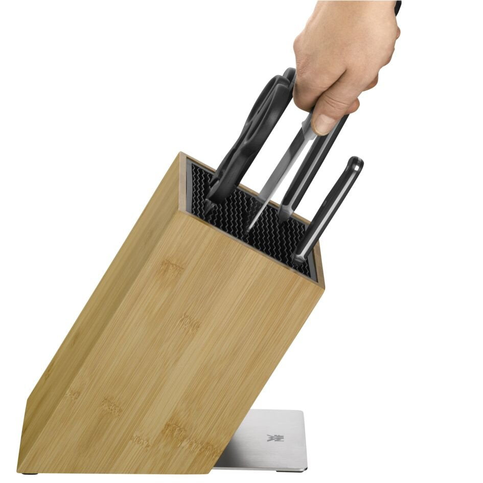 Wmf 1893854500 Messerblock Unbepiezast, Bambus Hell