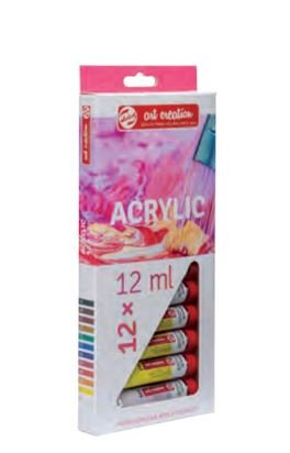 Talens Art Creation Pintura Acrílica Tubo 12ml Colores Surtidos Estuche 12 Ud