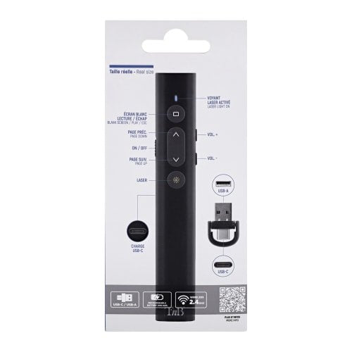 EAN 3303170114001 - T'nB LASEREMOTE2 apuntador inalámbricos Negro imagen 5