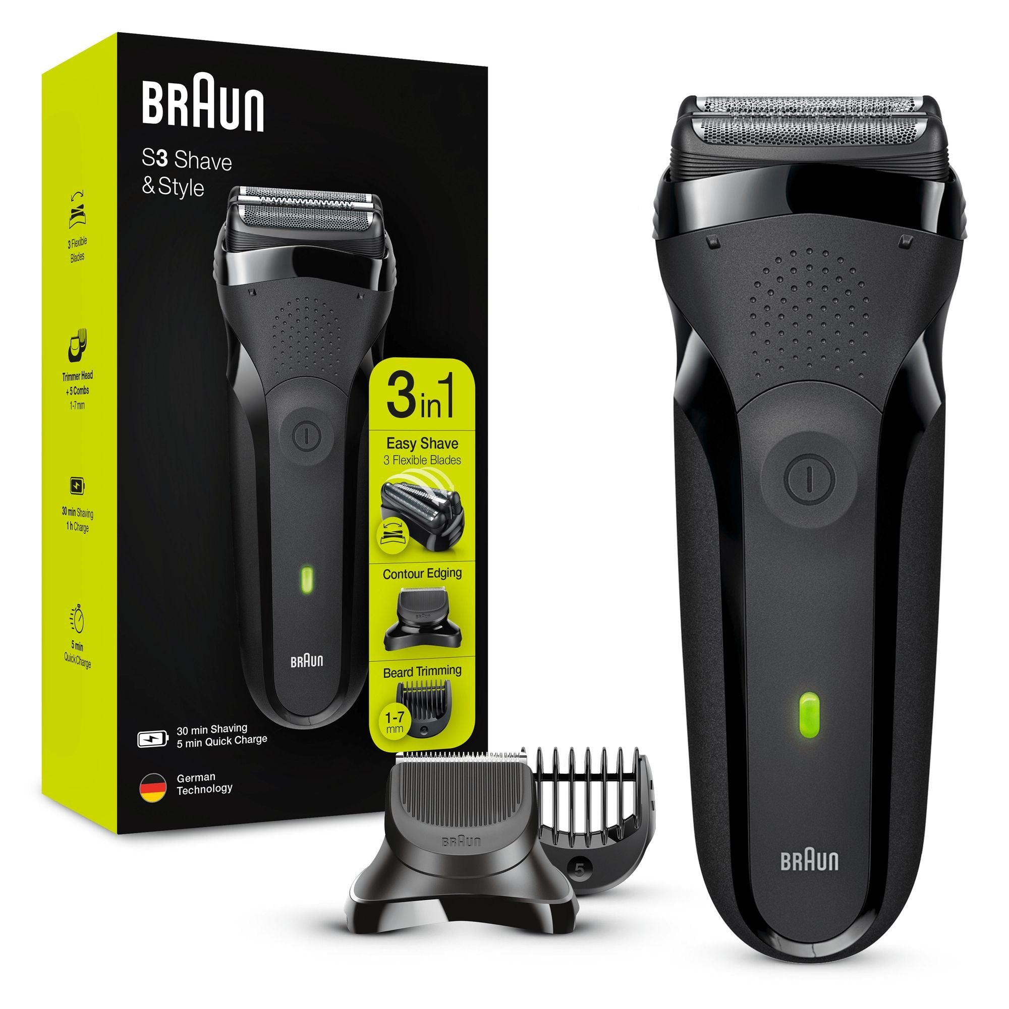 EAN 4210201276357 - Braun Series 3 81702941 afeitadora Máquina de afeitar de láminas Recortadora Negro imagen 2