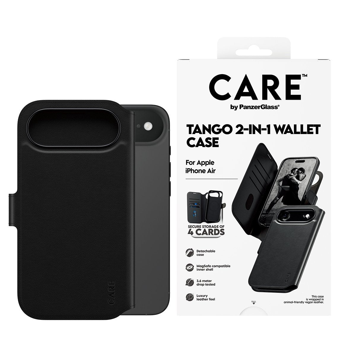 EAN 5715685026768 - PanzerGlass CARE™ by ® Tango 2-in-1 Wallet Case w. MagSafe iPhone Air funda para teléfono móvil Negro imagen 2