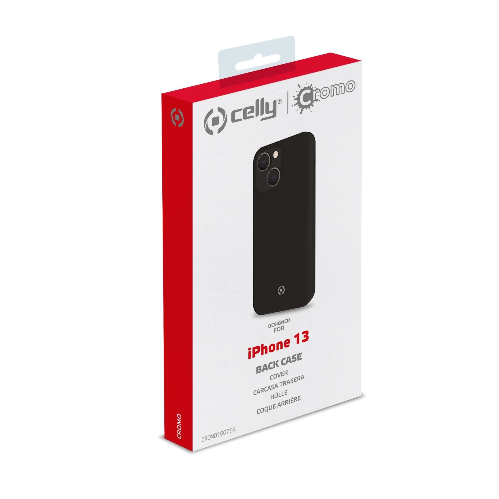 Celly Cromo Funda Para Iphone 13 15,5 Cm (6.1") Negro