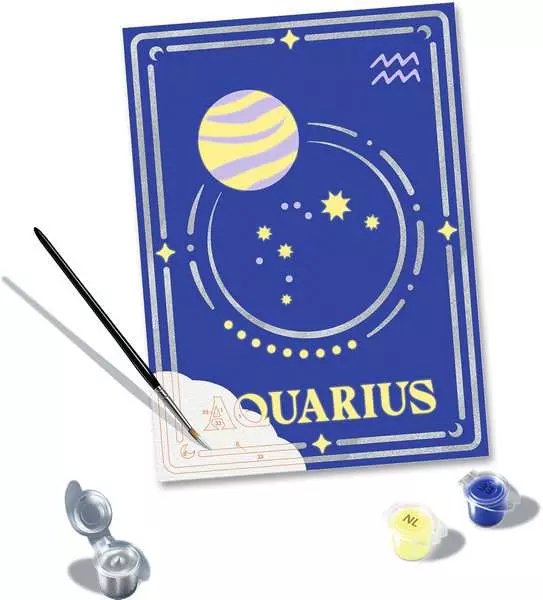 Ravensburger Creart - Signo Zodiacal Acuario, Pintura 23738