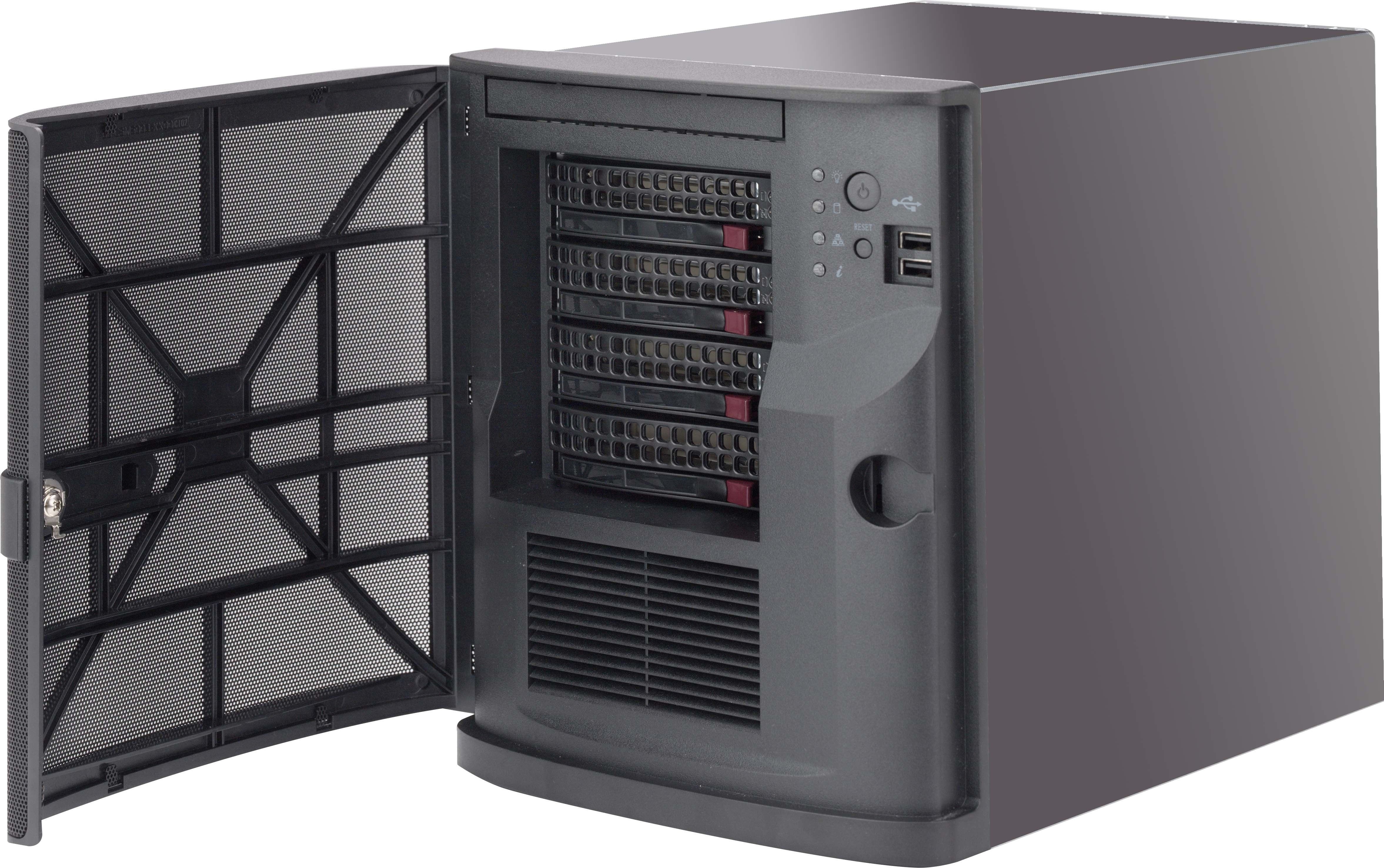 EAN 672042446209 - Supermicro CSE-721TQ-350B carcasa de ordenador Mini Tower Negro 250 W imagen 1