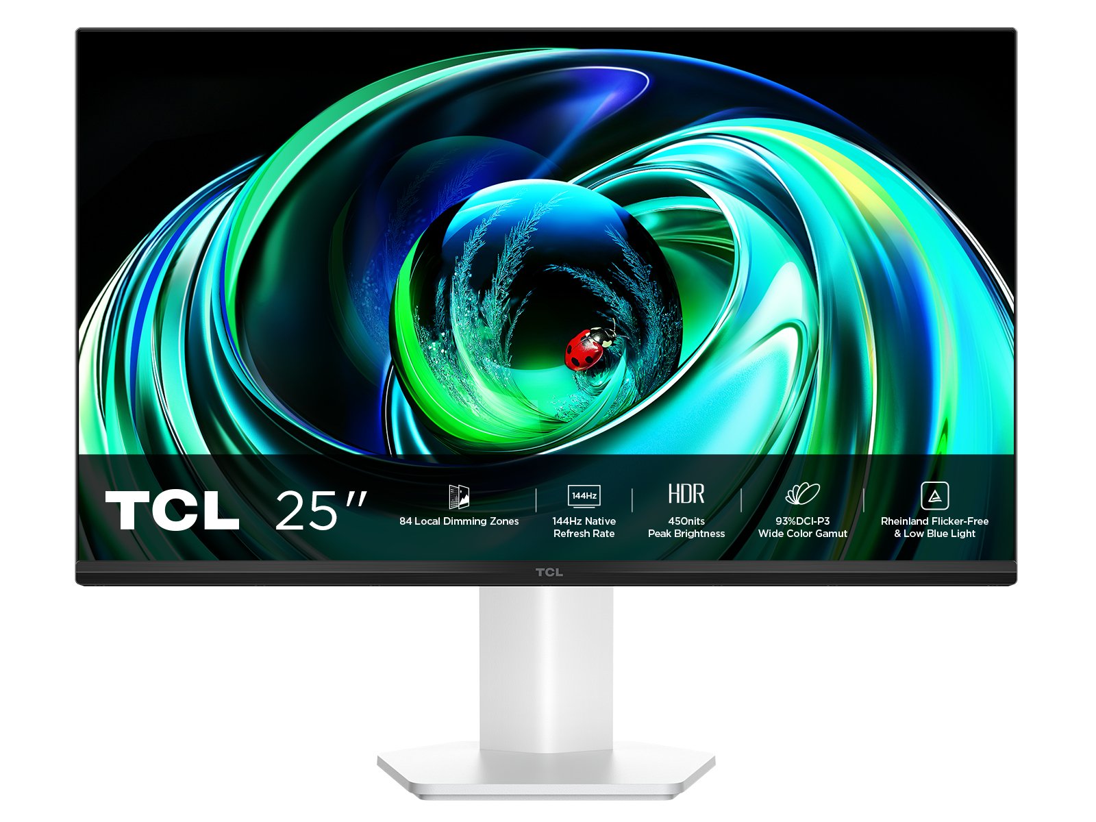 EAN 5901292529048 - TCL 25G54 pantalla para PC 63,5 cm (25") 1920 x 1080 Pixeles Full HD QLED Blanco imagen 1
