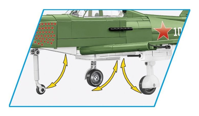 Cobi Bell P-39q Airacrobra, Design Toys Olive Green Cobi-5747