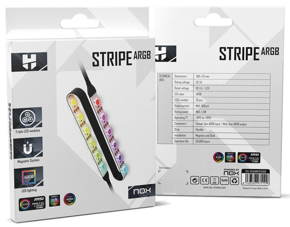 Nox Hummer Stripe Argb Tira Led