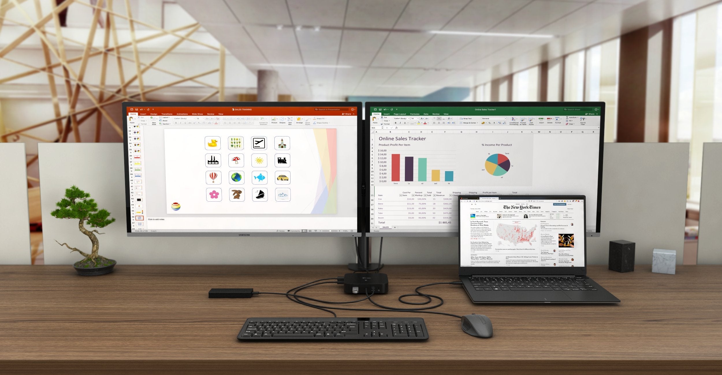 I-Tec Dock Usb-C Hdmi Dp Dock Pd100waccs 2x Lcd + Charger-C77w