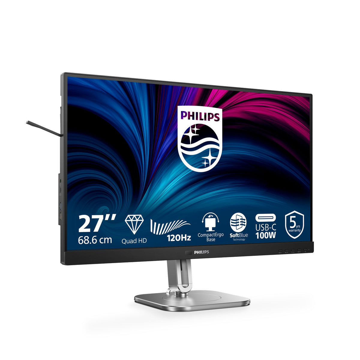 EAN 8721038002447 - Philips 27B2U4601/00 pantalla para PC 68,6 cm (27") 2560 x 1440 Pixeles Quad HD LCD Gris imagen 5