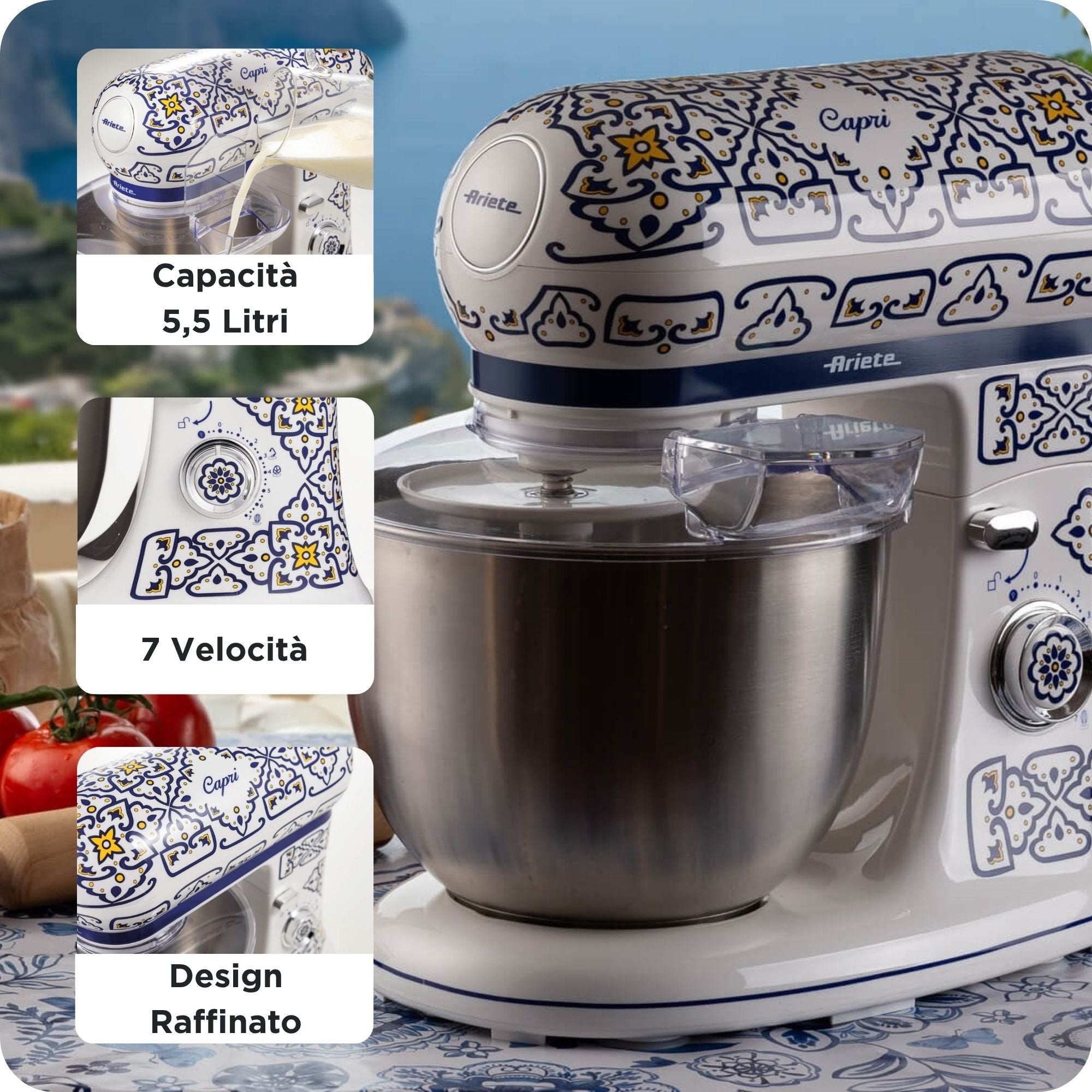 EAN 8003705122956 - Ariete 1588/0C Batidora de varillas 2400 W Blanco, Azul claro imagen 6